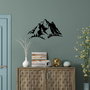 Wallity Mountain - 487 Accesorio de Pared Decorativo de Metal Negro